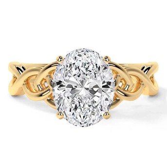 New York, Jewelry, USD 2680,  Stunning Lab Diamond Ring Solitaire Oval 3 Carat For Sale