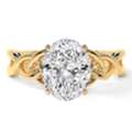 USD 2680,  Stunning Lab Diamond Ring Solitaire Oval 3 Carat For Sale