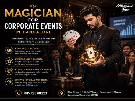 Bangalore, Construction, Magician For Corporate Events In Bangalore | Illusionist Tyson