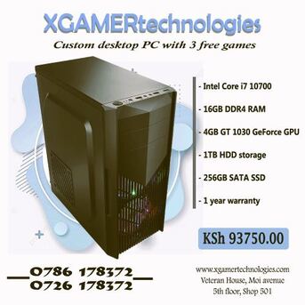 Nairobi, Electronics, KES 93750,  Custom Produced Core I7 And 16GB RAM PC