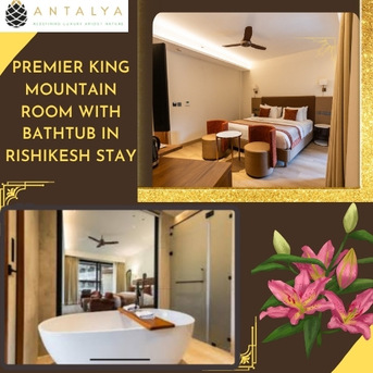 Mumbai, Business, Premier King Mountain Room With Bathtub In Rishikesh Stay