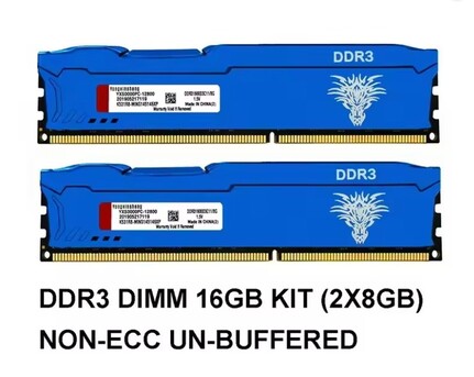 Al Wizarat, Computers, SAR 100,  For Sale: 16GB DDR3 RAM (Good Condition) Kit (8GBx2) Desktop RAM