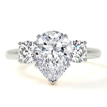 New York, Jewelry, USD 2965,  Order Lab Created Diamond Engagement Ring Three Stone Diamond Ring