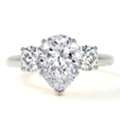 USD 2965,  Order Lab Created Diamond Engagement Ring Three Stone Diamond Ring