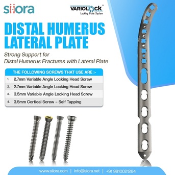 Rio de Janeiro, Health, Strong Support For Distal Humerus Fractures With Lateral Plate
