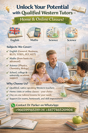 Riyadh, Lessons Offered, Unlock Your Potential With Qualified Western Tutors &ndash; Home & Online Classes