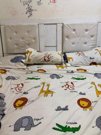 Dammam, Furniture, SAR 300,  Bed Set And Cupboard 3 Door
