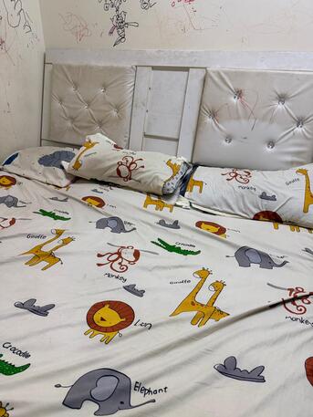 Dammam, Furniture, SAR 300,  Bed Set And Cupboard 3 Door