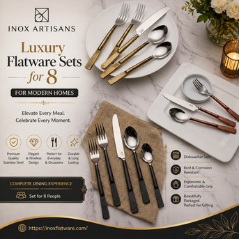Austin, Household Items, USD 39,  Luxury Flatware Sets For 8 For Modern Homes - Inox Artisans