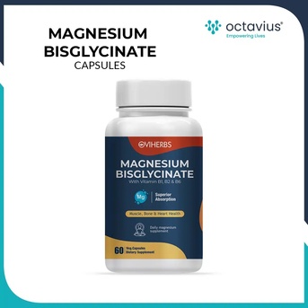 Ahmedabad, Health & Beauty Items, Magnesium Bisglycinate Capsules - Best For Cramps Muscle Relief