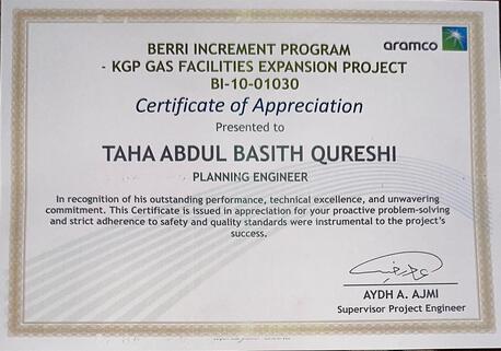 Jubail, Job Seekers, Planning Engineer , Planner , Aramco.