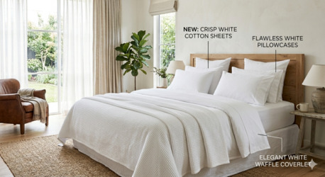 Mumbai, Household Items, INR 1499,  White Bed Sheet Pure Cotton - Soft, Breathable & Easy To Wash | Buy Online India