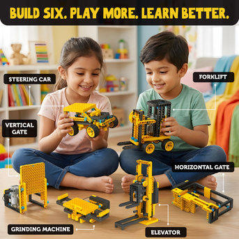 Mumbai, Toys & Games, INR 1999,  FORKLIFT POWER &ndash; MOTORIZED STEM FORKLIFT CONSTRUCTION KIT FOR KIDS 8+