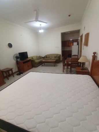 Gudaibiya, Apartments, Flats, Houses & Villas, BHD 180/month,  1 BR,  *** Fully Furnished Spacious Studio Flat For Rent In Gudaibiya With Electricity*35529070