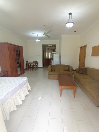 Gudaibiya, Apartments, Flats, Houses & Villas, BHD 190/month,  1 BR,  Fully Furnished Spacious Studio Flat Rent In Gudaibiya With Electricity Balcony *35529070