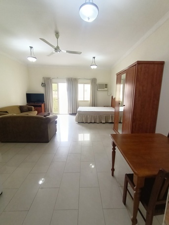 Gudaibiya, Apartments, Flats, Houses & Villas, BHD 190/month,  1 BR,  Fully Furnished Spacious Studio Flat Rent In Gudaibiya With Electricity Balcony *35529070