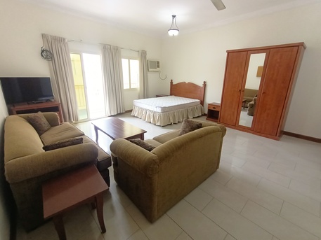 Gudaibiya, Apartments, Flats, Houses & Villas, BHD 190/month,  1 BR,  Fully Furnished Spacious Studio Flat Rent In Gudaibiya With Electricity Balcony *35529070