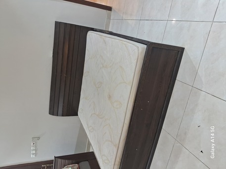 Jeddah, Furniture, SAR 300,  QUEEN SIZE BED WITH MATRESS FOR SALE-0539599336