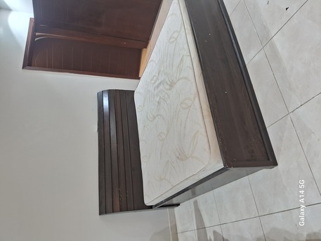 Jeddah, Furniture, SAR 300,  QUEEN SIZE BED WITH MATRESS FOR SALE-0539599336