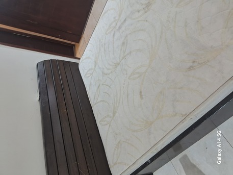 Jeddah, Furniture, SAR 300,  QUEEN SIZE BED WITH MATRESS FOR SALE-0539599336
