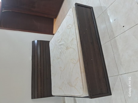 Jeddah, Furniture, SAR 300,  QUEEN SIZE BED WITH MATRESS FOR SALE-0539599336