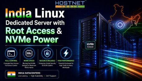 Mumbai, Software, INR 7499,  India Linux Dedicated Server With Root Access & NVMe Power