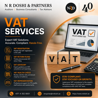 Dubai, Accounting, Leading VAT Consulting Firm In Dubai &ndash; NR Doshi & Partners