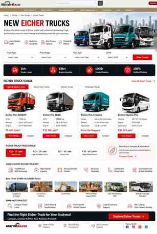 Mumbai, Business, New Eicher Trucks &ndash; Explore Reliable Commercial Vehicles On MotorBazee