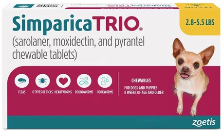 New York, Pet Supplies, USD 33,  Simparica TRIO For Dogs | Starts @ $33.65 | Free Shipping