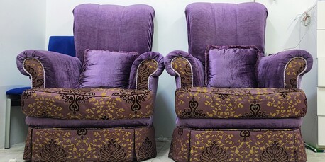 Al Yarmouk, Furniture, SAR 175,  2 Single High Back Sofa For Sale