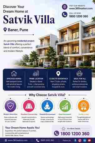Pune, Apts/Flats Wanted, Satvik Villa Baner Pune | Perfect Blend Of Comfort & Style