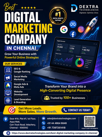 Chennai, Web Design & Development, Best Digital Marketing Company In Chennai | Dextra Technologies