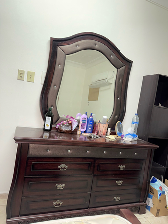 Jubail, Furniture, SAR 399,  King Size Bed Frame, Headboard, Footboard, 2x Side Tables And Dressing Table