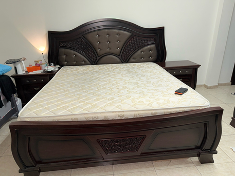 Jubail, Furniture, SAR 399,  King Size Bed Frame, Headboard, Footboard, 2x Side Tables And Dressing Table