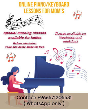 Riyadh, Lessons Offered, Online Piano Lessons