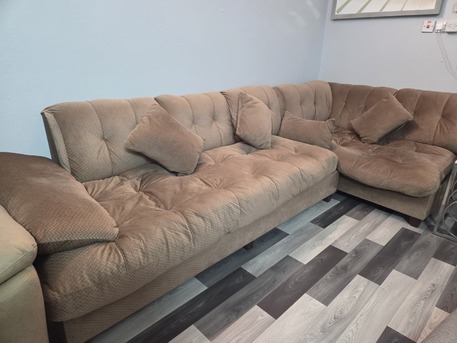 Al Wizarat, Furniture, SAR 650,  Ultra-Comfort L-Shaped Sofa Set For Sale