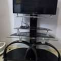 SAR 150,  TV Trolley For Sale &ndash; Sleek Glass & Metal Design