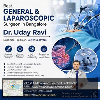 Bangalore, Health, Best General & Laparoscopic Surgeon In Bangalore &ndash; Dr. Uday Ravi