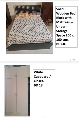 Adliya, Furniture, BHD 1,  Household Items For Sale In Excellent Condition.
