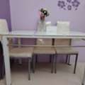 SAR 350,  Dining Table Set (4 Chairs) & Center Table