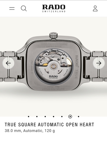 Jeddah, Watches, SAR 9500,  RADO Watch - True Square Automatic Open Heart