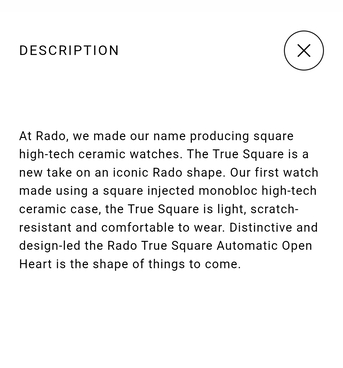 Jeddah, Watches, SAR 9500,  RADO Watch - True Square Automatic Open Heart