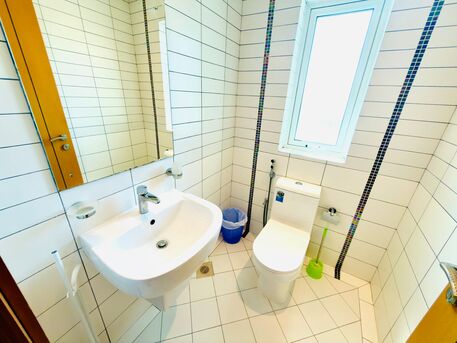 Sanabis, Apartments, Flats, Houses & Villas, BHD 330/month,  Furnished,  1 BR,  80 Sq. Meter,  HOT DEAL 1BR APARTMENT IN SANABIS | BALCONY | POOL | GYM | INTERNET | BD 330