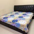 SAR 750,  KING SIZE BED SET WITH MATRESS(IMMEDIATE SALE)