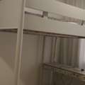 BHD 280,  A Pottery Barn Loft Bed With Desk &ndash; White (Twin Size)