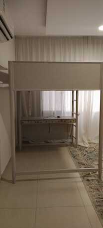 Jannusan, Furniture, BHD 280,  A Pottery Barn Loft Bed With Desk &ndash; White (Twin Size)