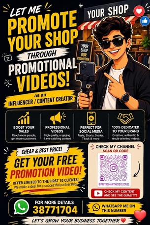 Manama, Marketing, DM For FREE Promotional Videos