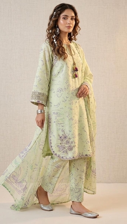 Thuqbah, Clothing & Accessories, SAR 190,  Ready To Wear Printed Lawn Sequins Embroidered Work