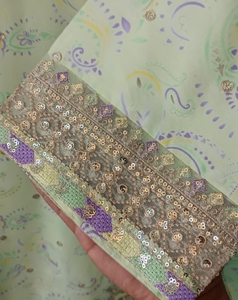 Thuqbah, Clothing & Accessories, SAR 190,  Ready To Wear Printed Lawn Sequins Embroidered Work