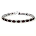 USD 3053,  Shop Ruby Tennis Bracelet Oval Ruby Bracelet 14k White Gold